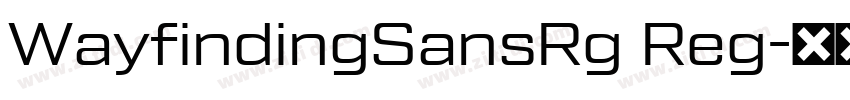 WayfindingSansRg Reg字体转换